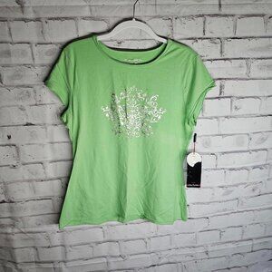 Lime Green Graphic Tee NWT